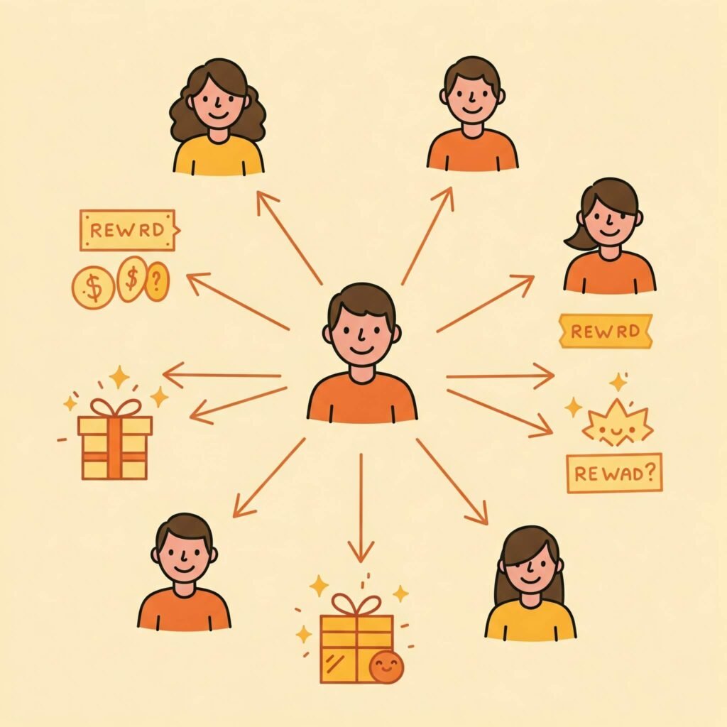 Referral Program Chain with Rewards