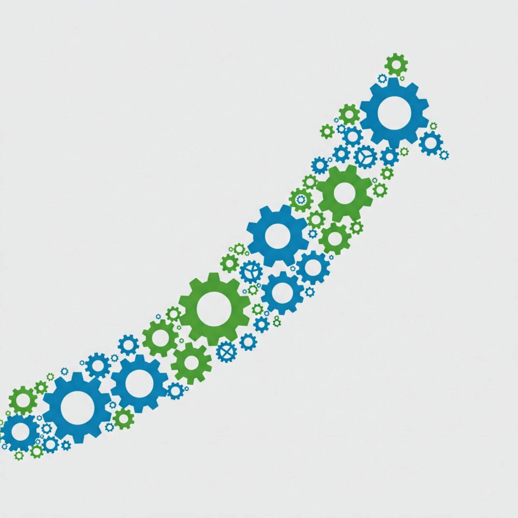 Optimized Processes with Interlocking Gears