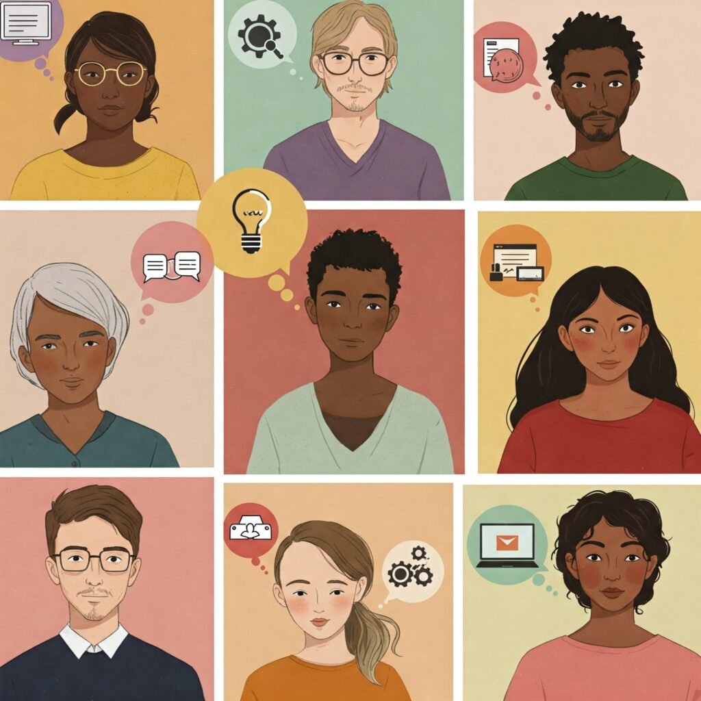 Customer Research Collage