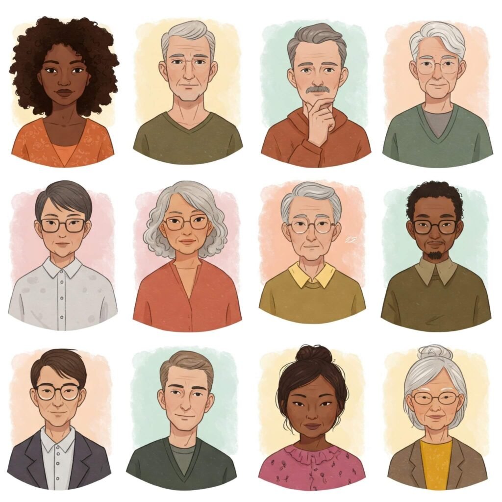 Diverse Target Audience Collage