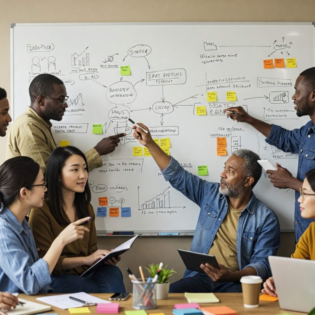 Diverse Team Brainstorming Strategy