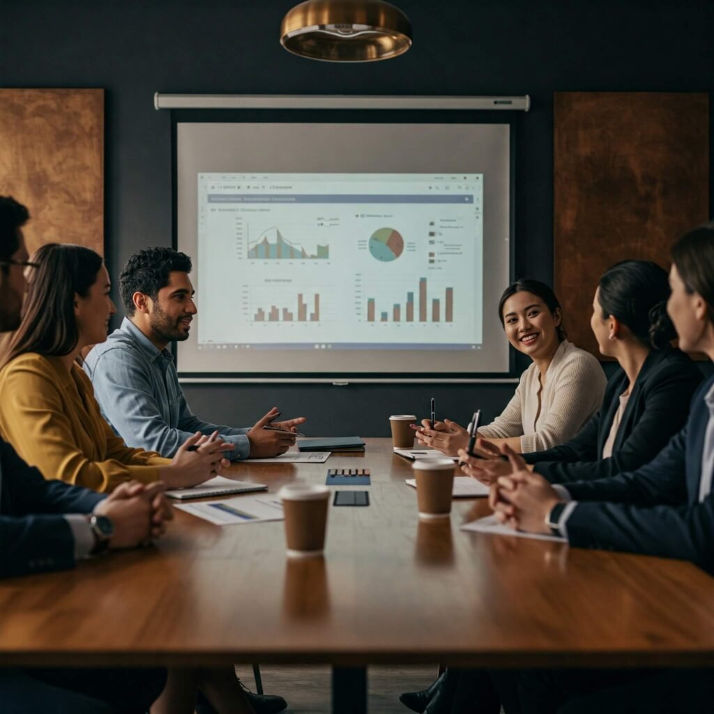 Successful Startup Pitch Meeting