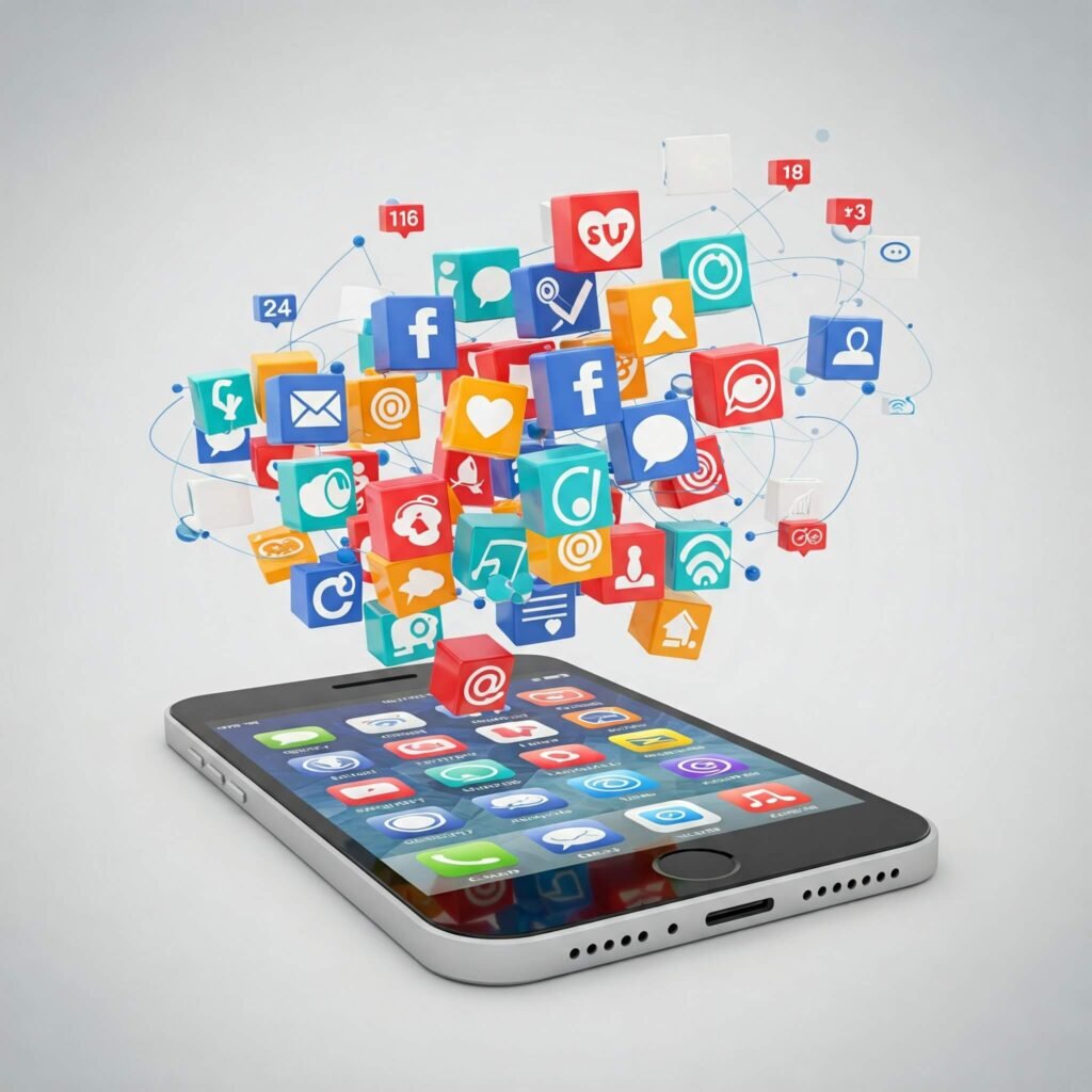 Social Media Management on Phone