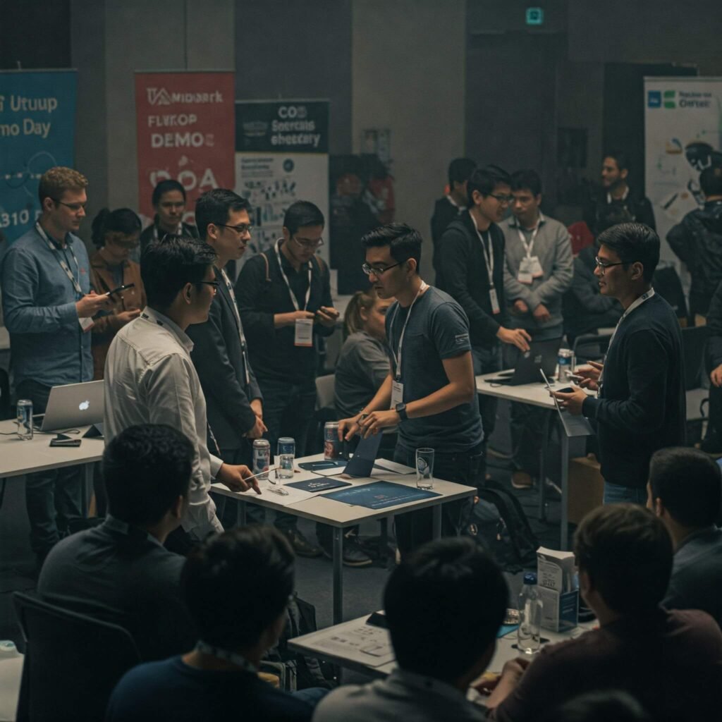 Startup demo day excitement